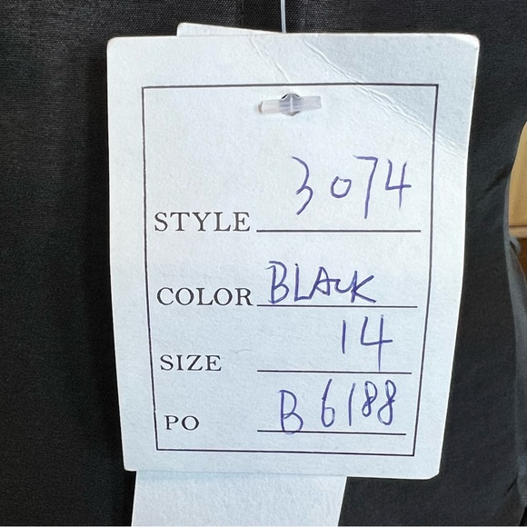 NWT Raylia Designs Black Formal Long Gown Size 14 Sleeveless Fit & Flare Prom - Picture 15 of 17